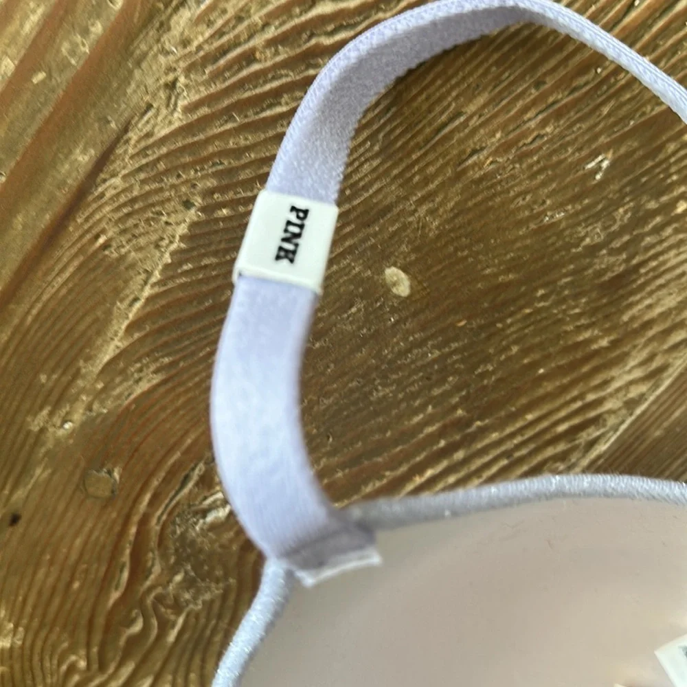 PINK wear everywhere lightly lined wireless bra in lilac sparkle 36D